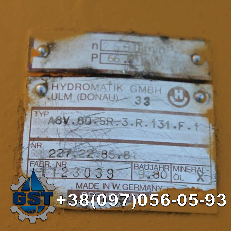 Ремонт гидронасоса Brueninghaus Hydromatik A8V: A8V55, A8V80, A8V107, A8V125, A8V160, A8V200